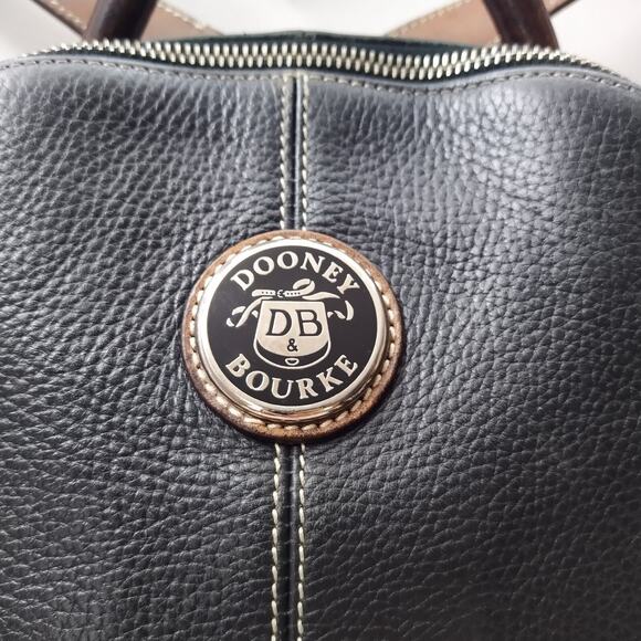 Dooney & Bourke Black Pebbled Leather Top Handle Zipper Closure Backpack main image 10